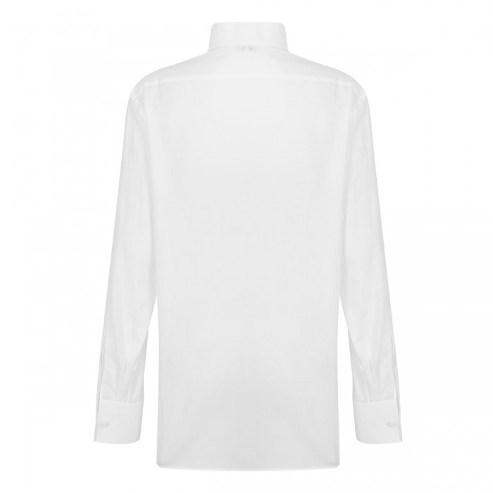White cotton voile shirt