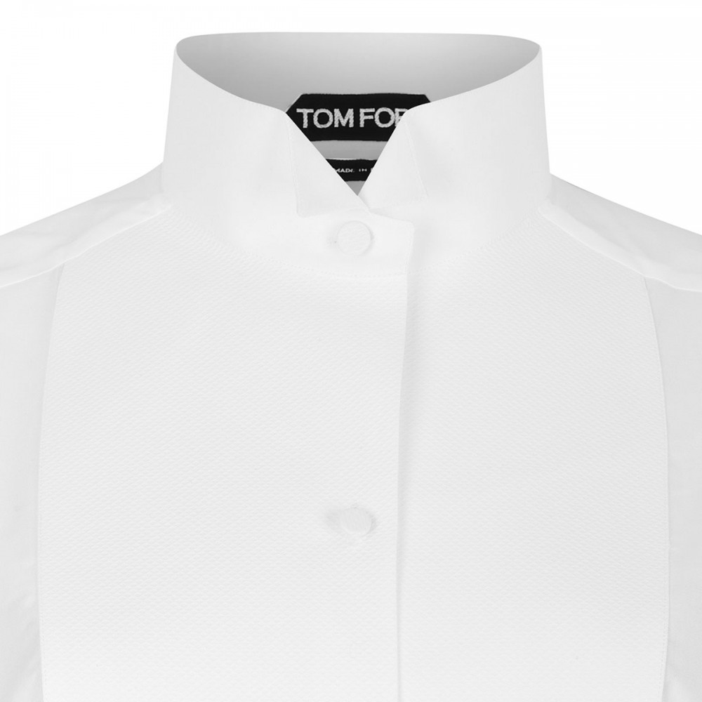 White cotton voile shirt