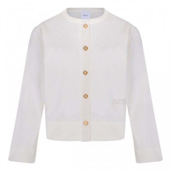 Cotton fleece cardigan