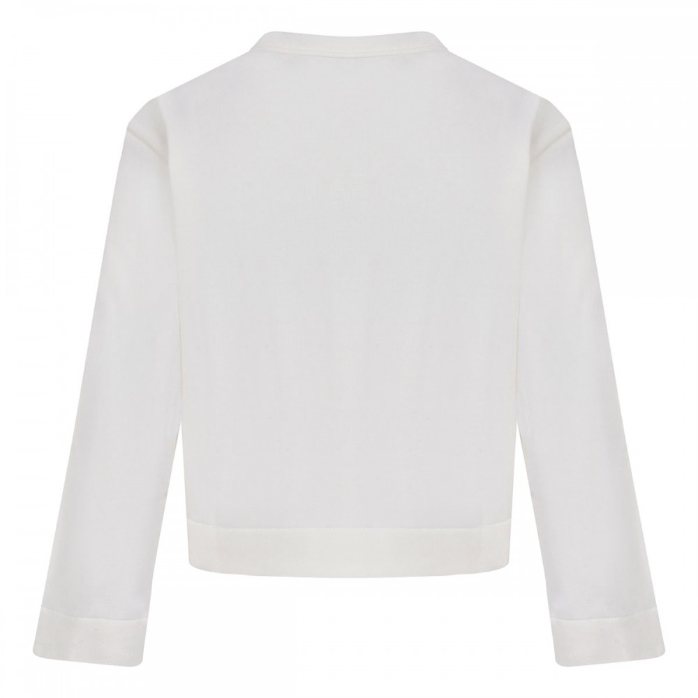 Cotton fleece cardigan