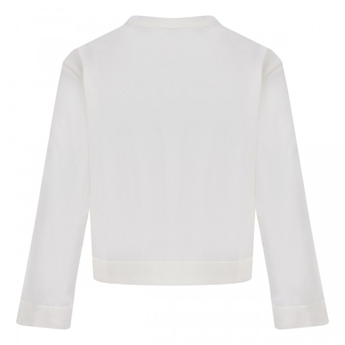 Cotton fleece cardigan