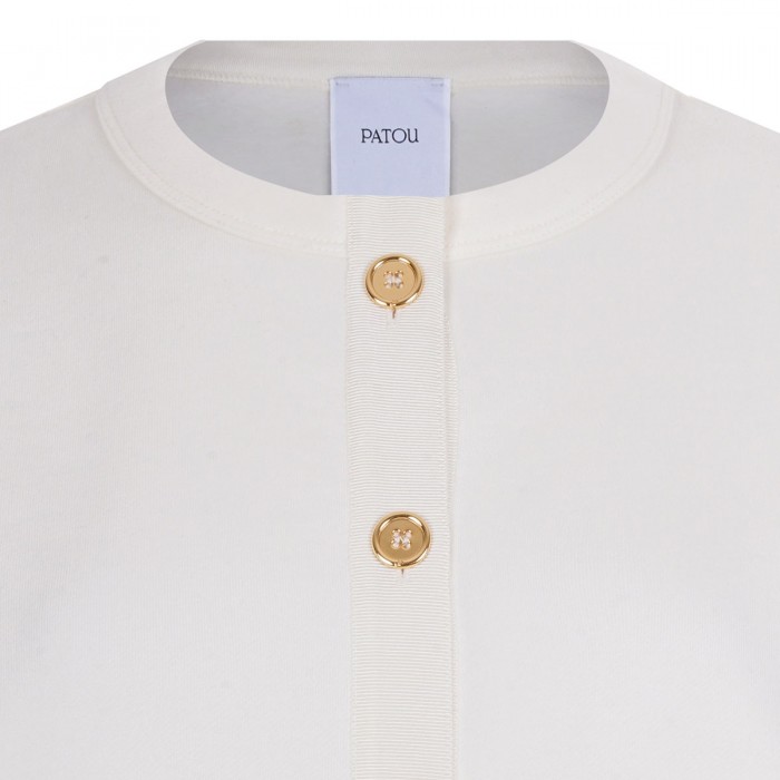 Cotton fleece cardigan