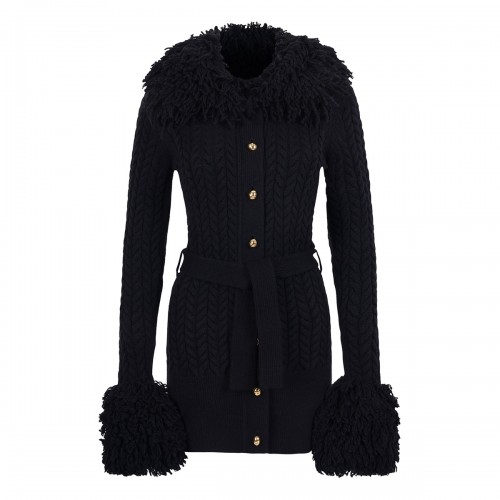 Fringed long cardigan