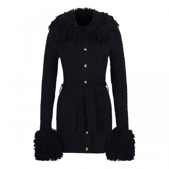 Fringed long cardigan