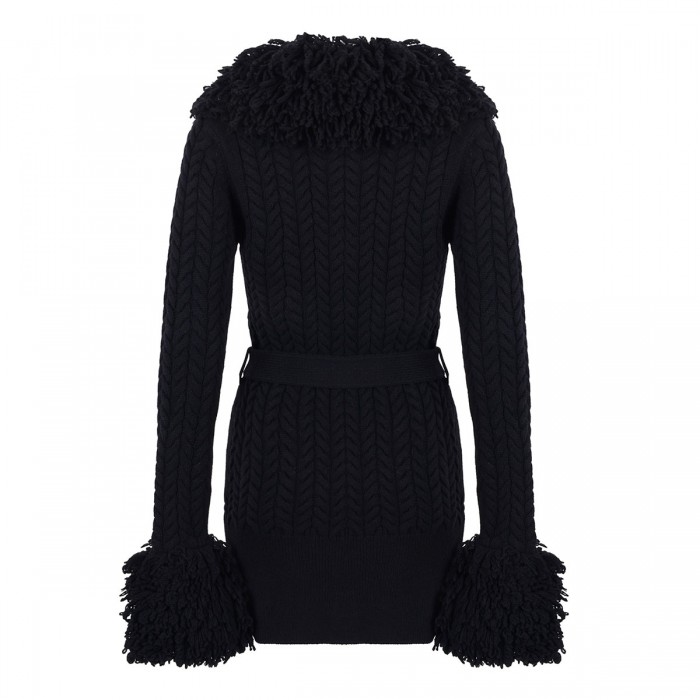 Fringed long cardigan