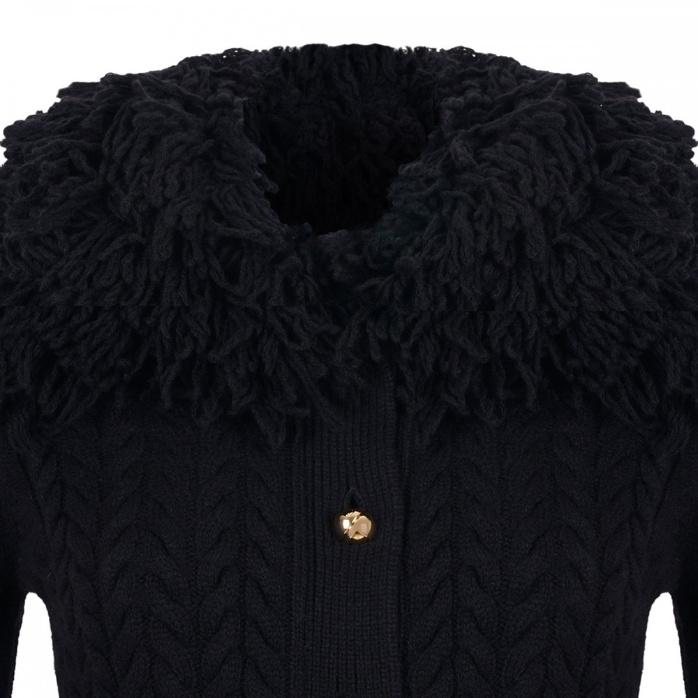 Fringed long cardigan