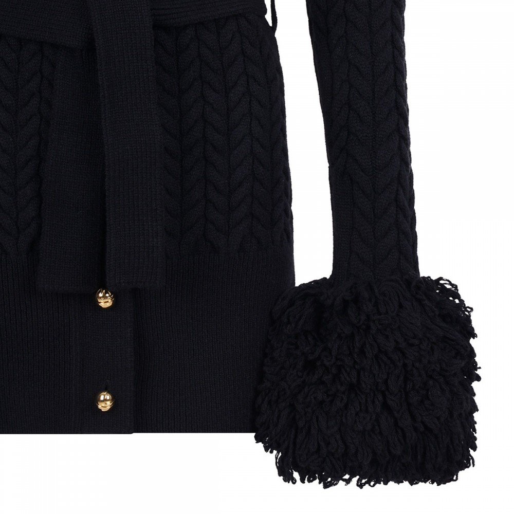 Fringed long cardigan