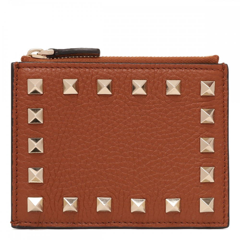 Rockstud zipped coin purse