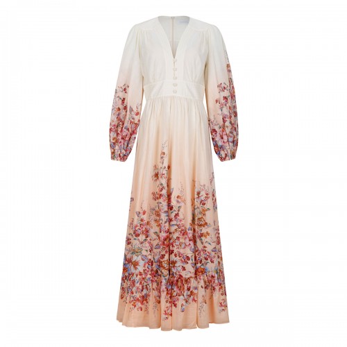 Awaken plunge maxi dress