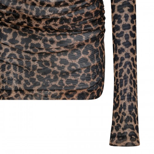 Leopard tulle jersey mini... 2