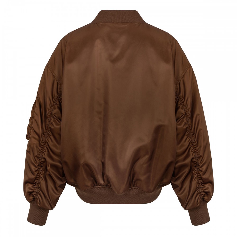 Shiny nylon bomber jacket