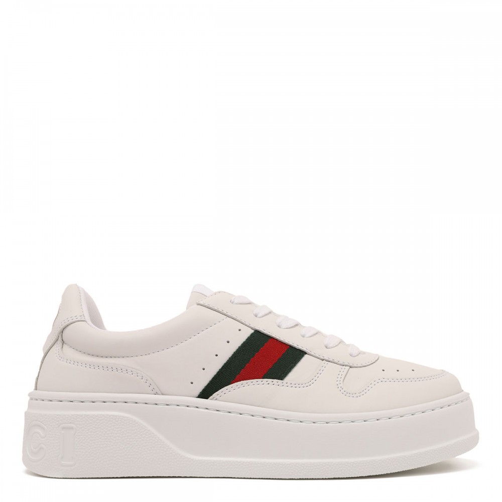 Leather chunky sneakers