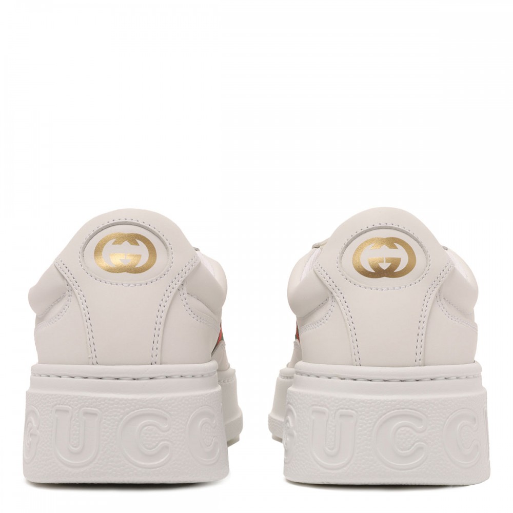 Leather chunky sneakers