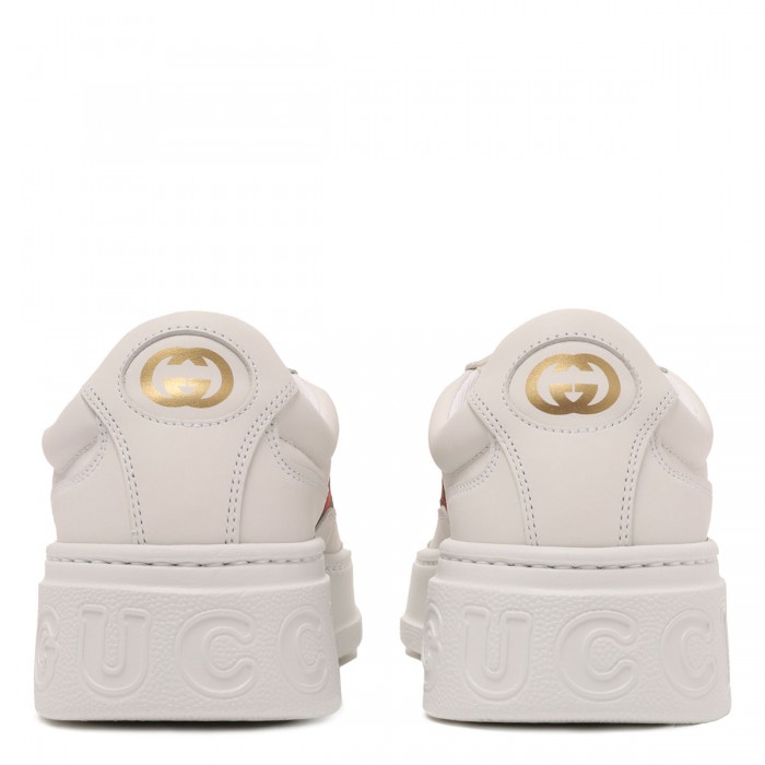 Leather chunky sneakers