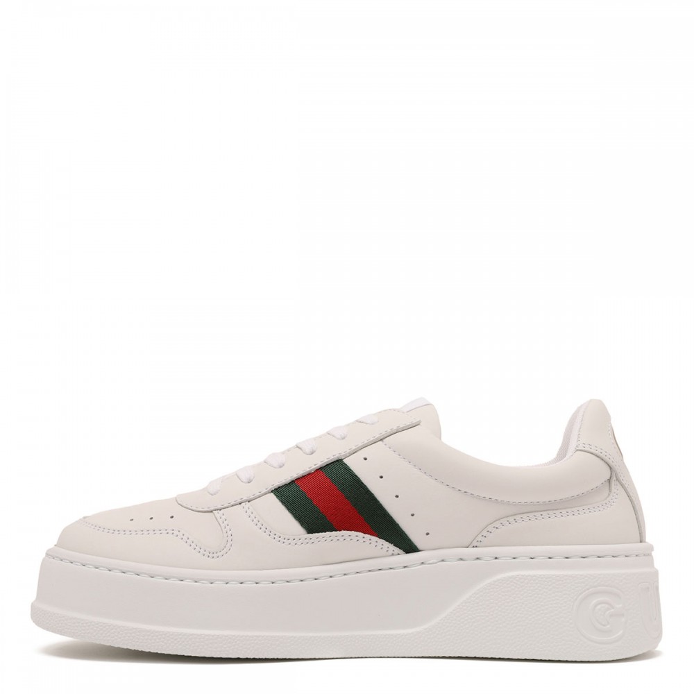 Leather chunky sneakers