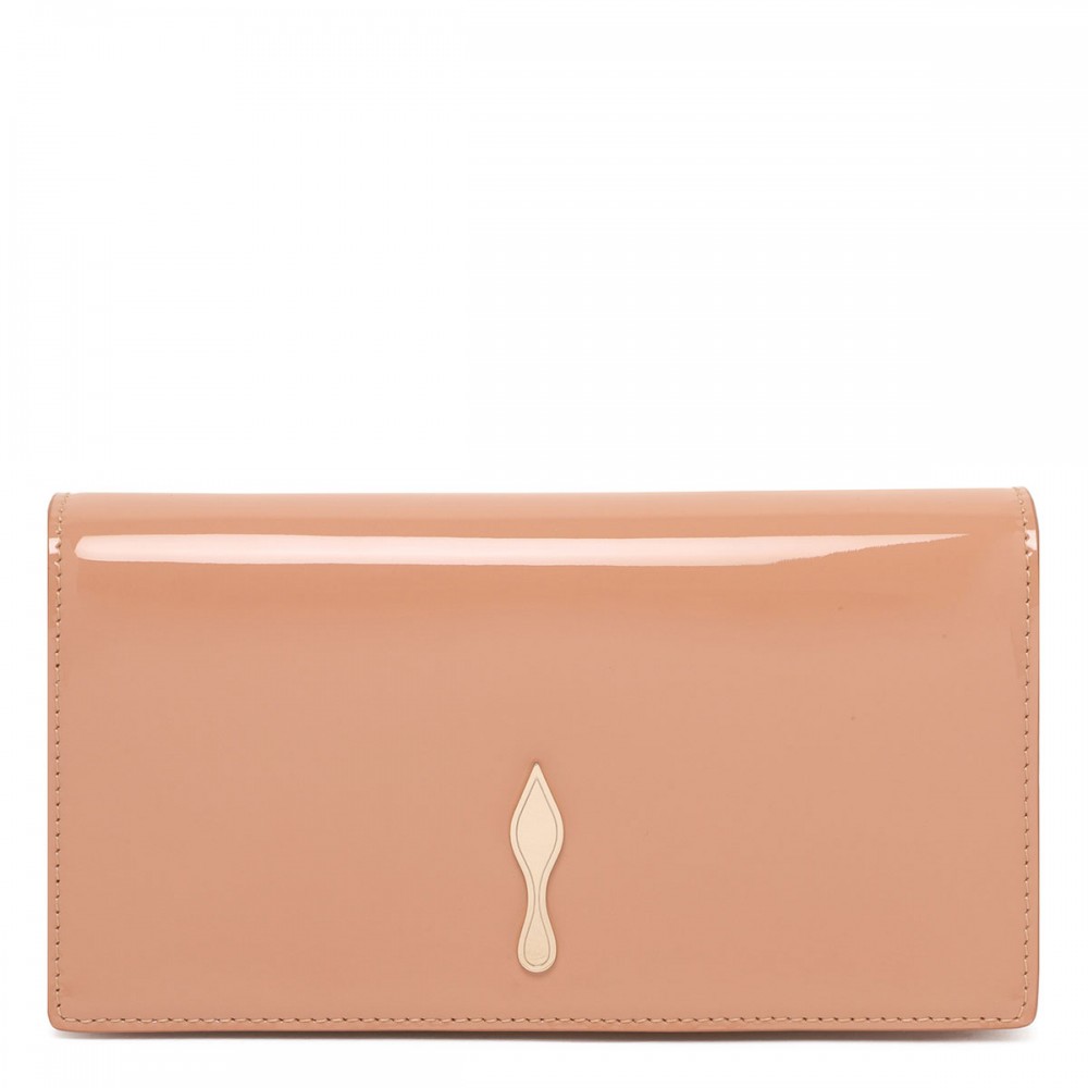 Bettina patent leather clutch