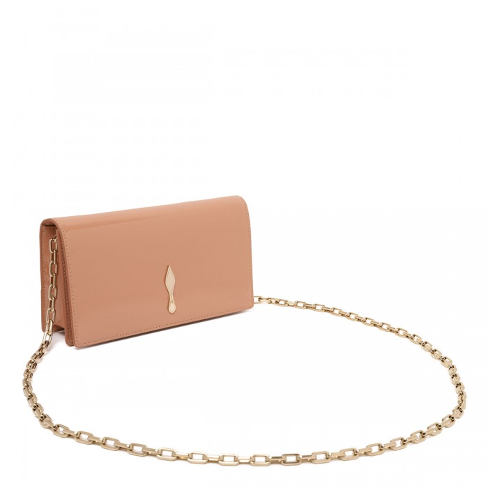 Bettina patent leather clutch