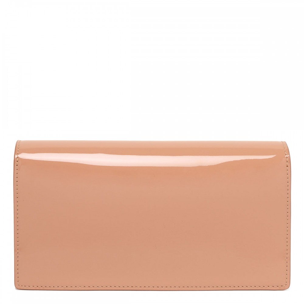 Bettina patent leather clutch