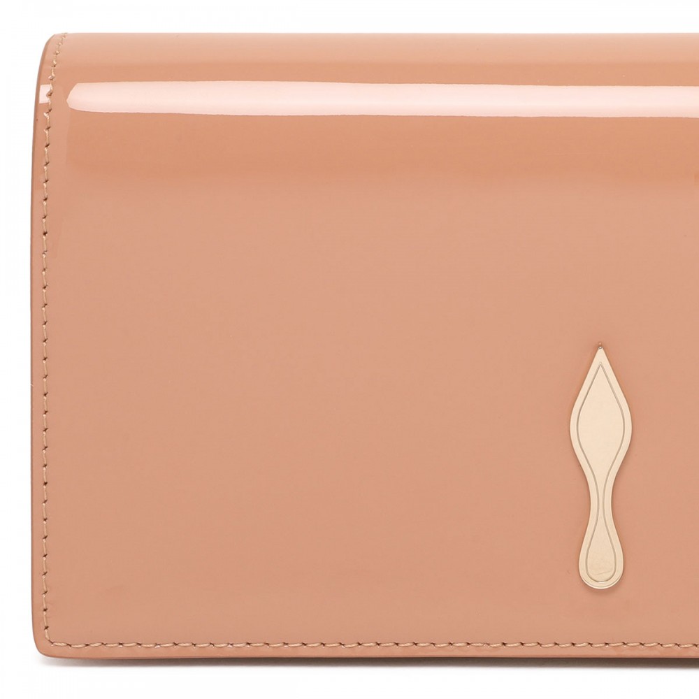 Bettina patent leather clutch