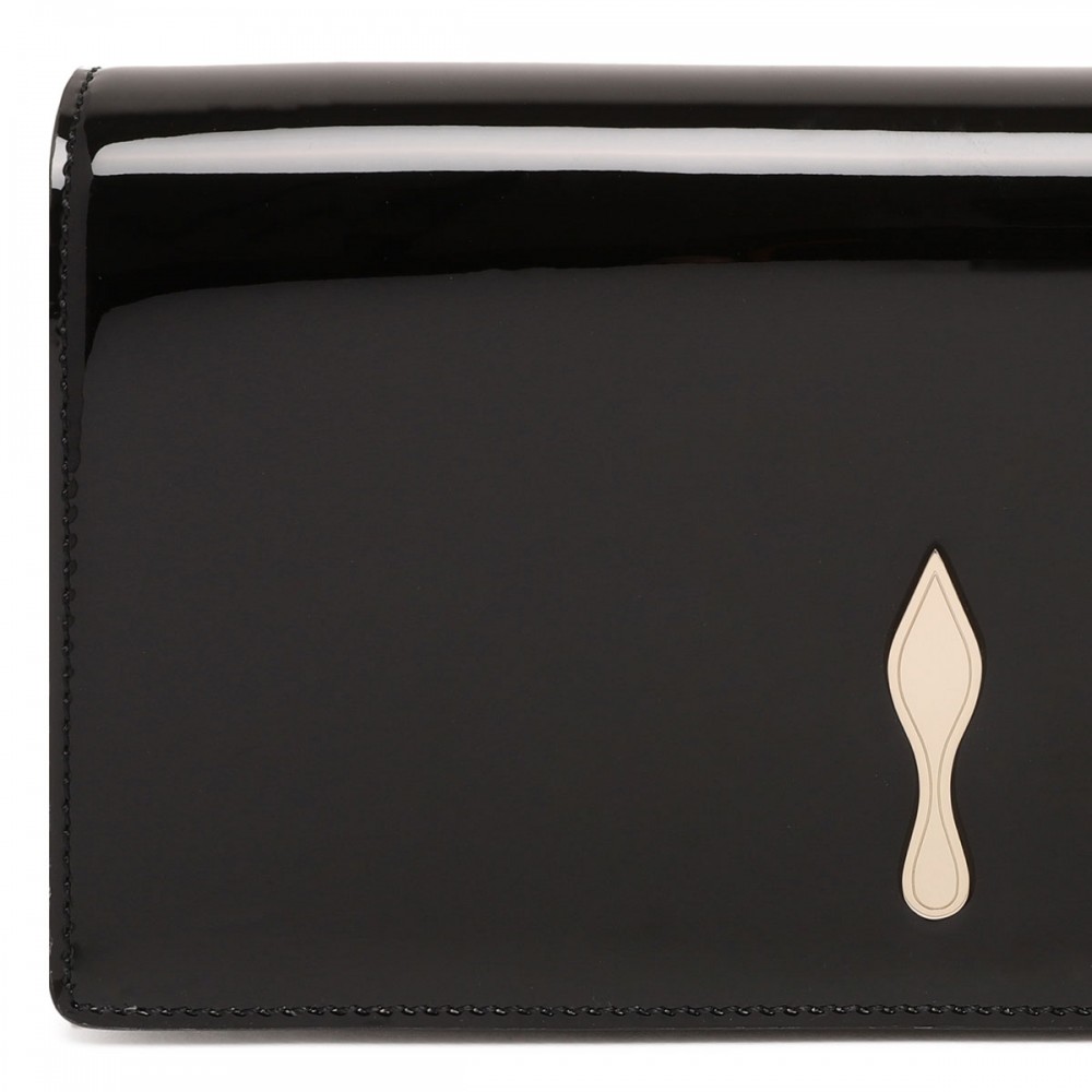 Bettina patent leather clutch