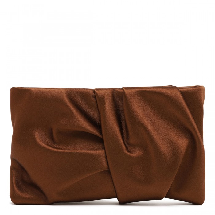 Bonny satin clutch bag