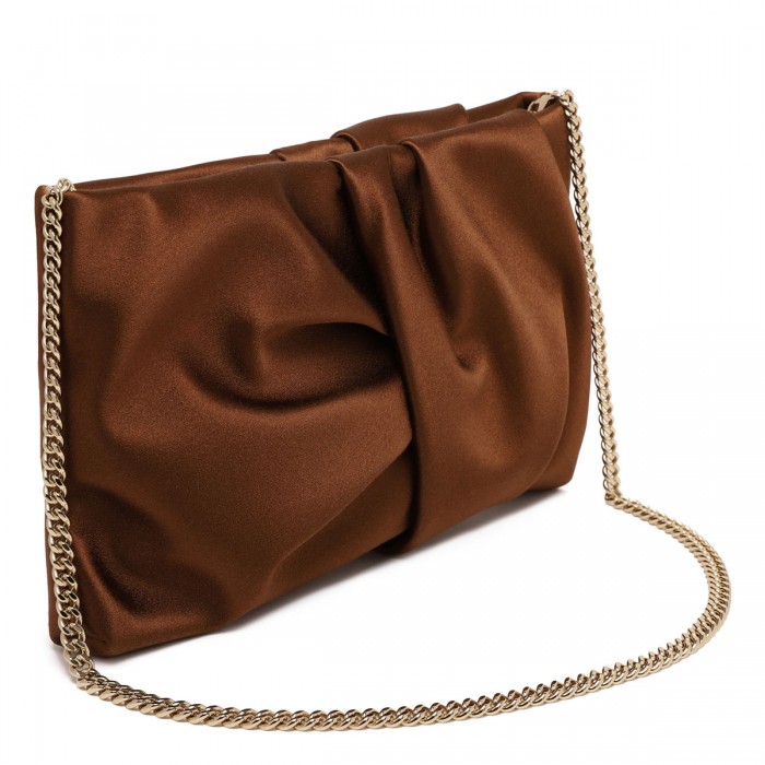 Bonny satin clutch bag