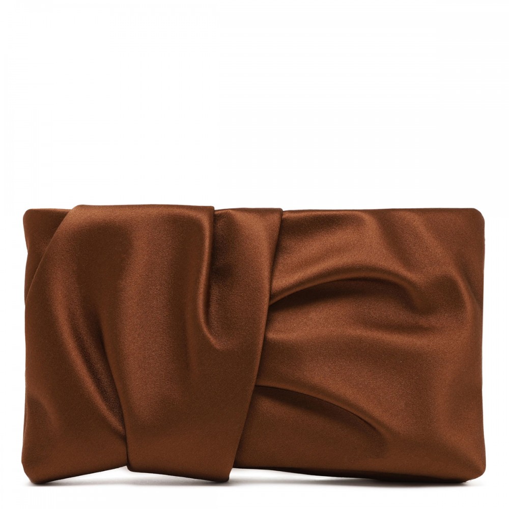 Bonny satin clutch bag