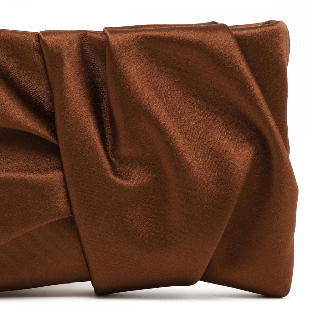 Bonny satin clutch bag