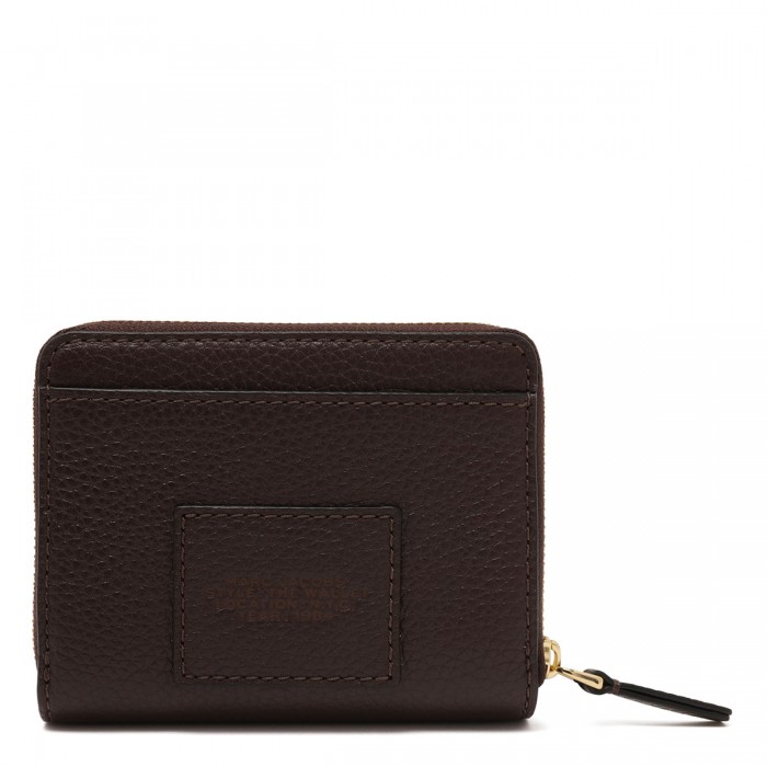 The leather mini compact wallet