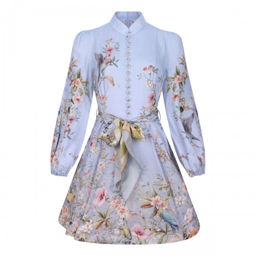 Rebellion button mini dress