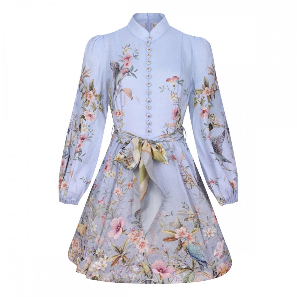 Rebellion button mini dress