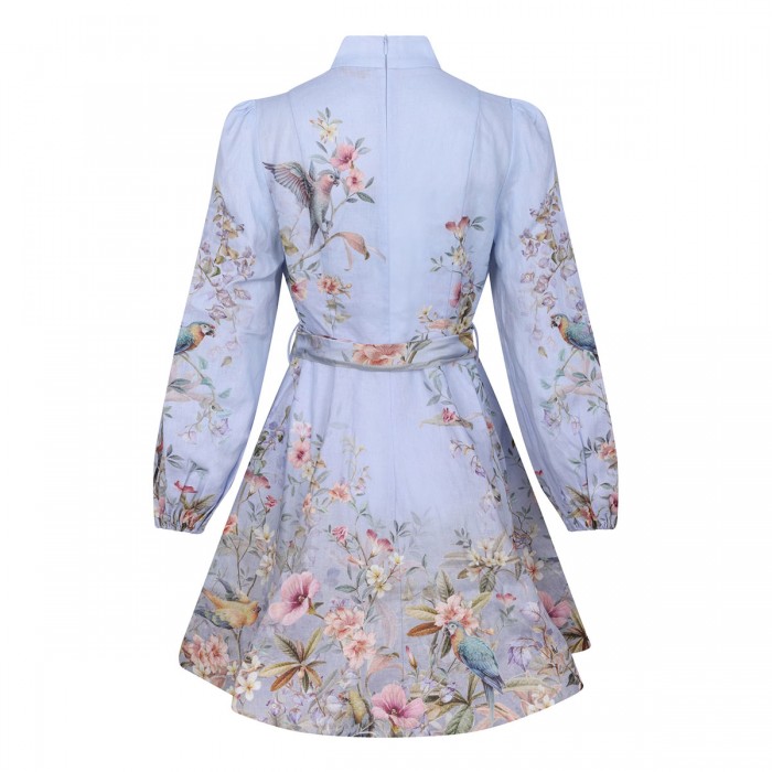 Rebellion button mini dress