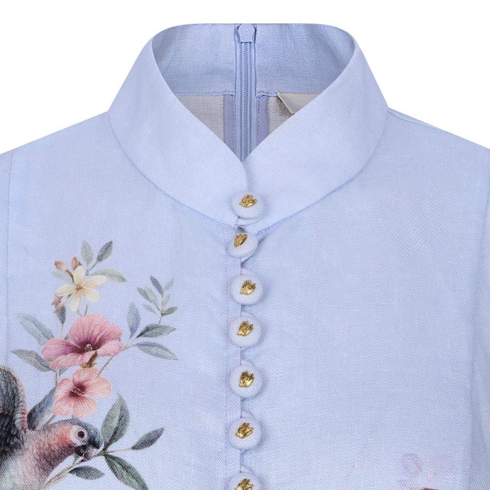 Rebellion button mini dress