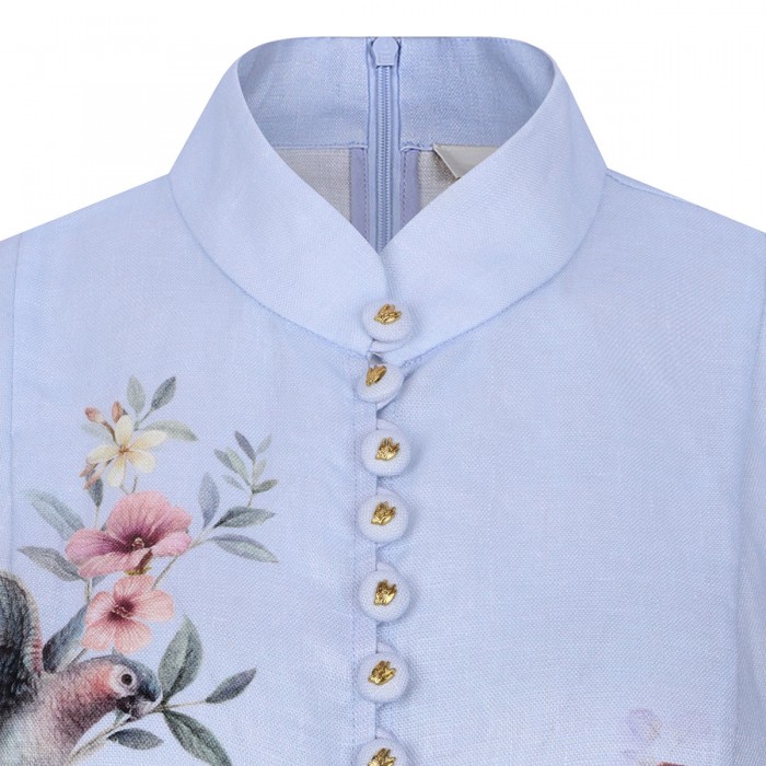 Rebellion button mini dress