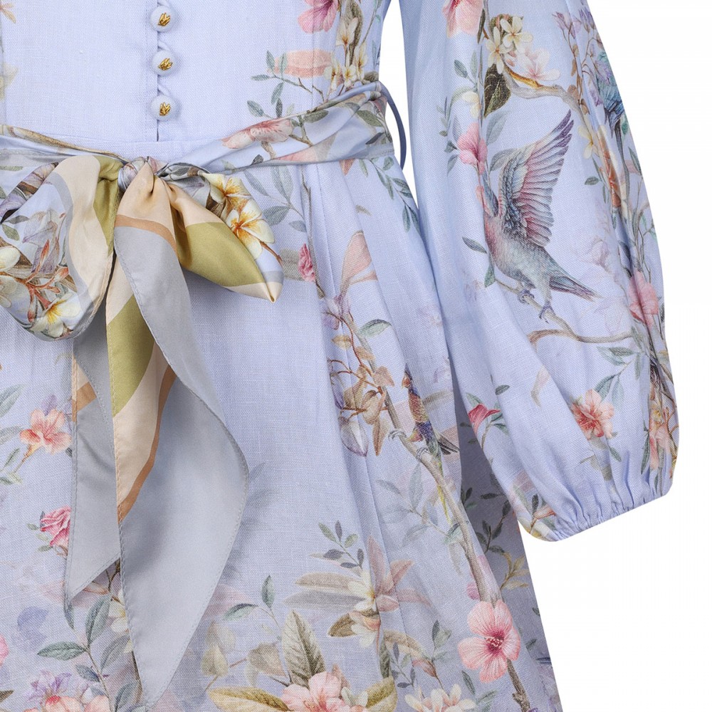 Rebellion button mini dress