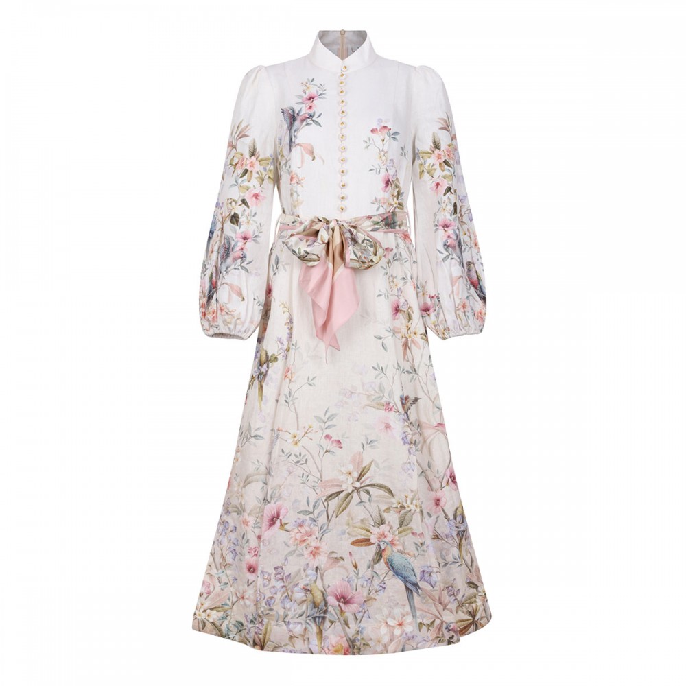 Rebellion button midi dress