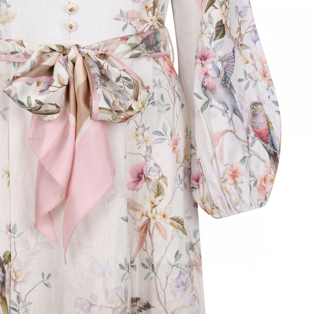 Rebellion button midi dress