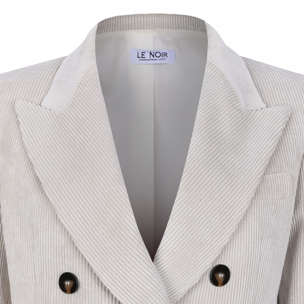 Cream hue corduroy blazer