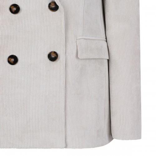 Cream hue corduroy blazer 2