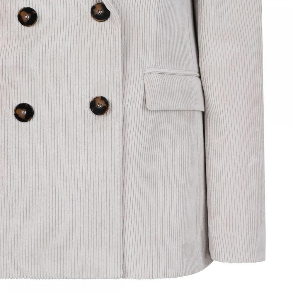 Cream hue corduroy blazer