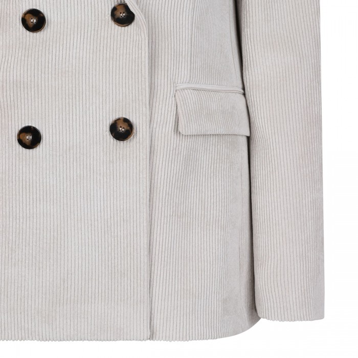 Cream hue corduroy blazer