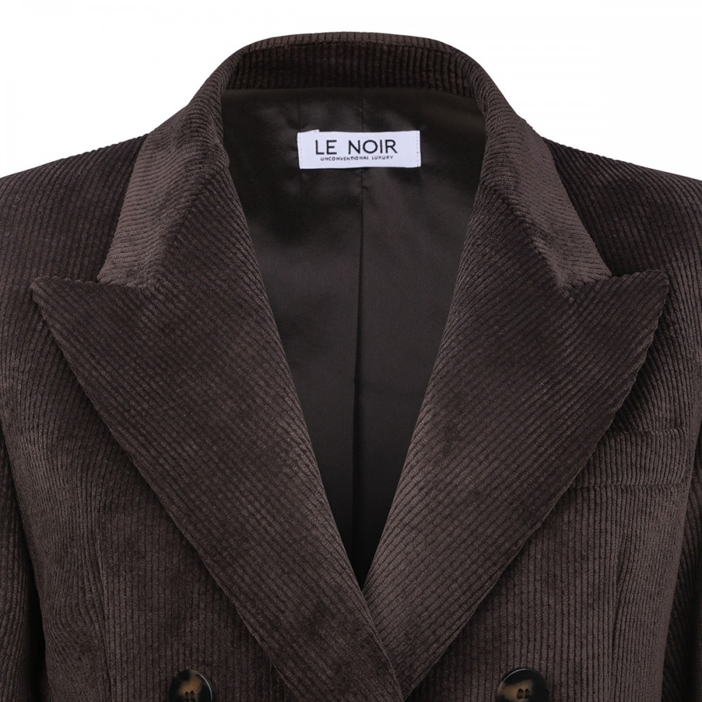 Coffee hue corduroy blazer