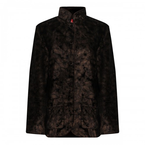 Damasene velvet pajama shirt