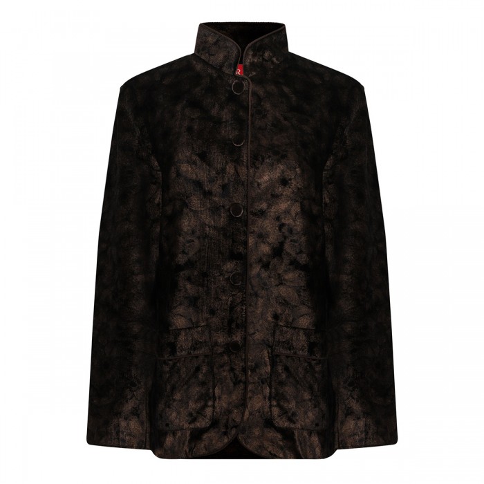 Damasene velvet pajama shirt