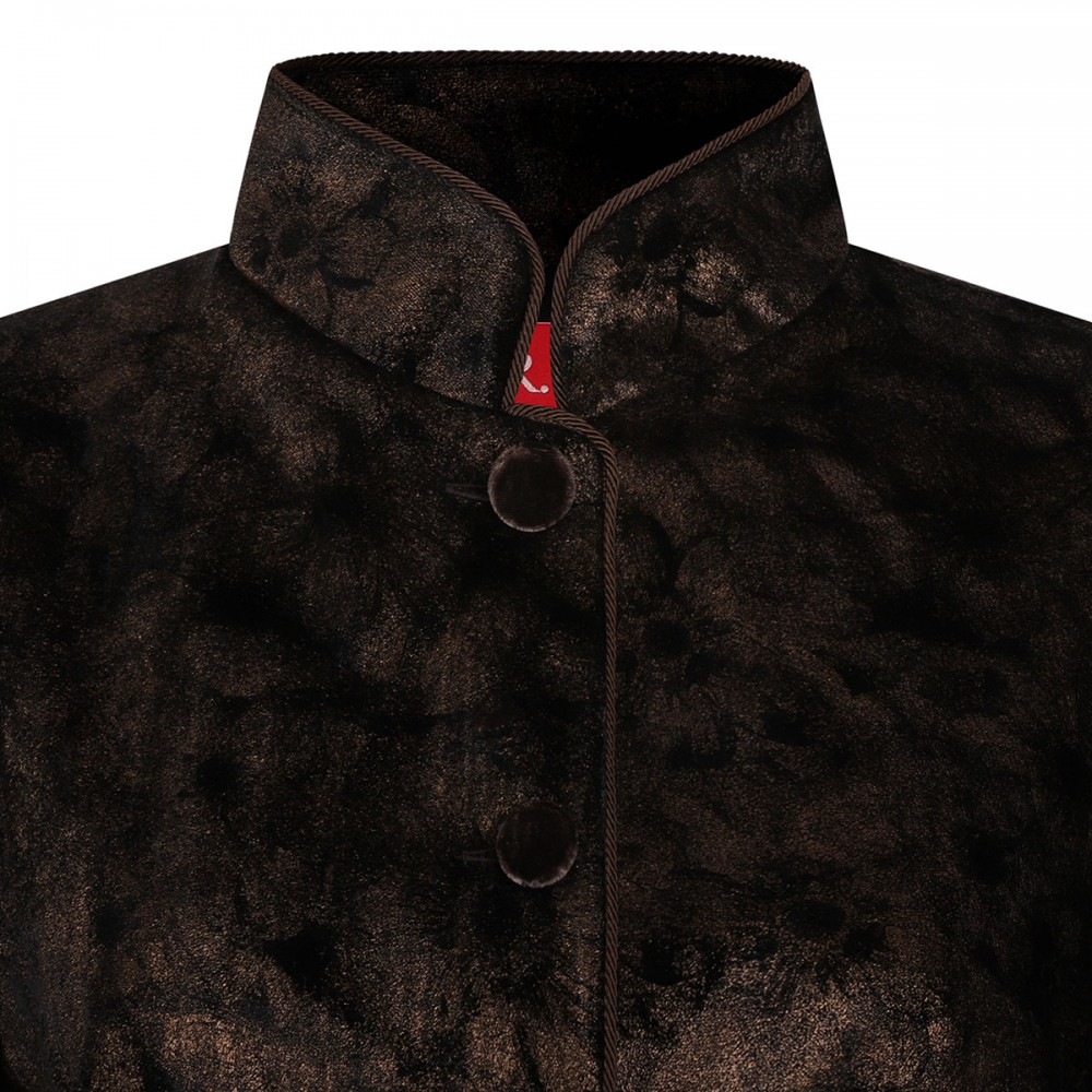 Damasene velvet pajama shirt