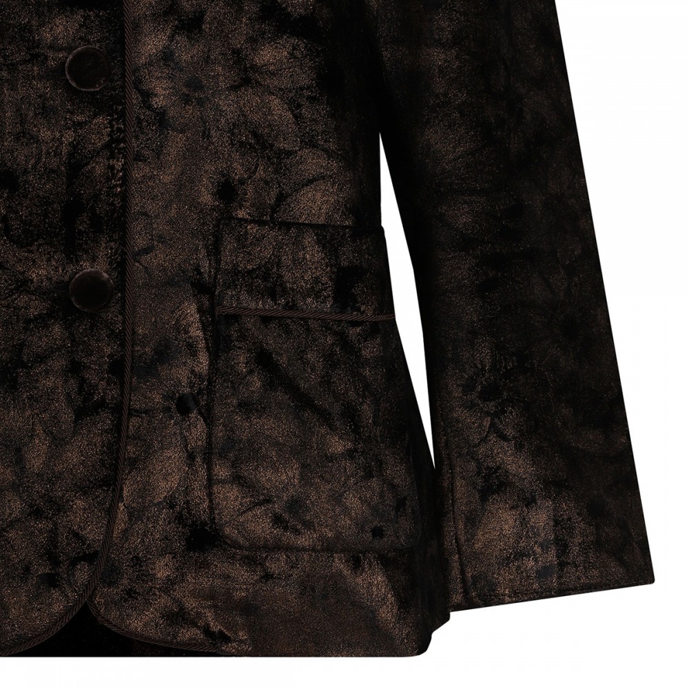 Damasene velvet pajama shirt