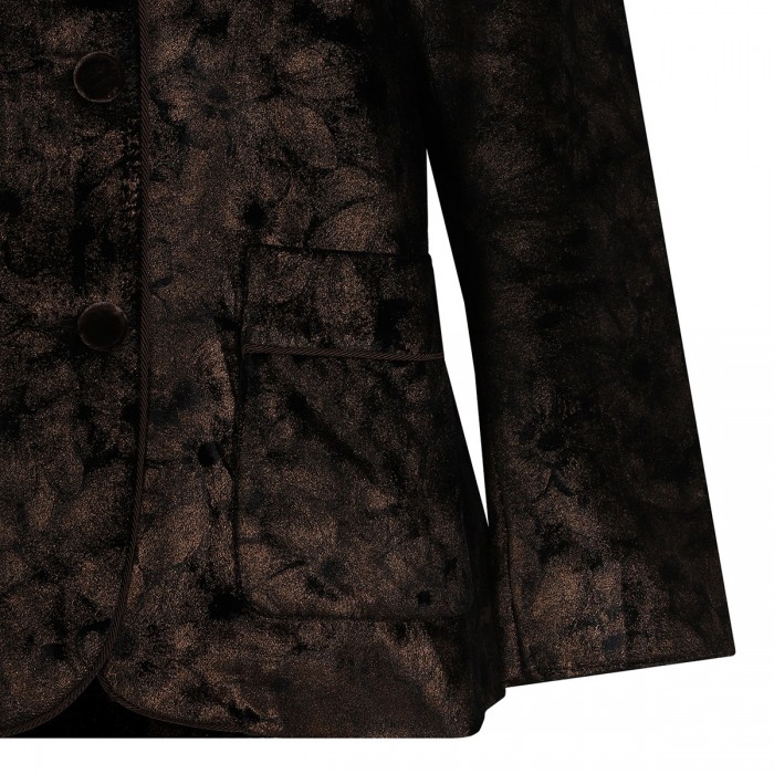 Damasene velvet pajama shirt