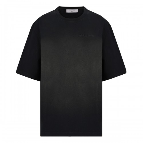 Black cotton jersey T-shirt
