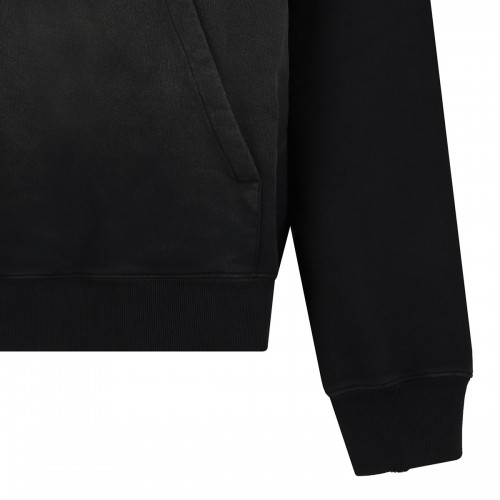 Black cotton hoodie 2