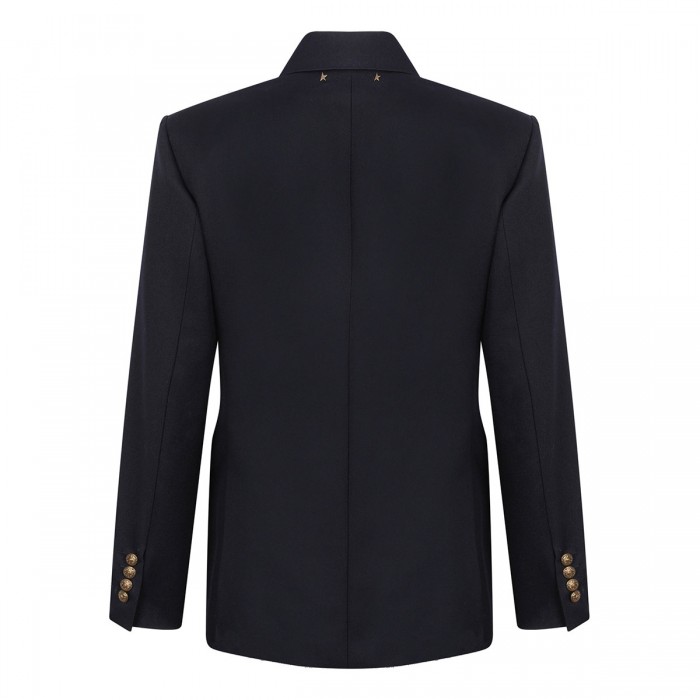 Dark blue double-breasted blazer
